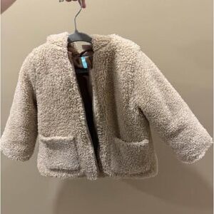 Cozy Cream Sherpa Kids Jacket